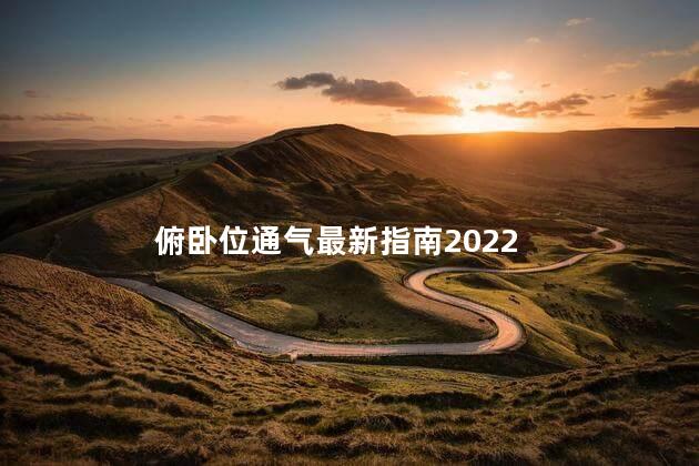 俯卧位通气最新指南2022 俯卧位通气最新指南2022