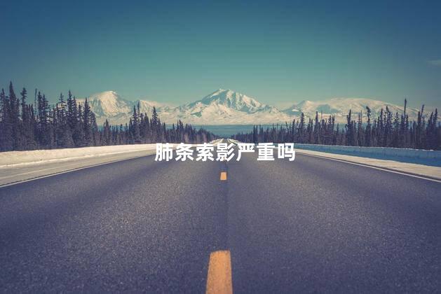 肺条索影严重吗 肺条索影严重吗