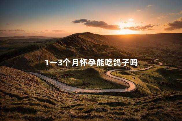 1一3个月怀孕能吃鸽子吗 1一3个月怀孕能吃鸽子吗