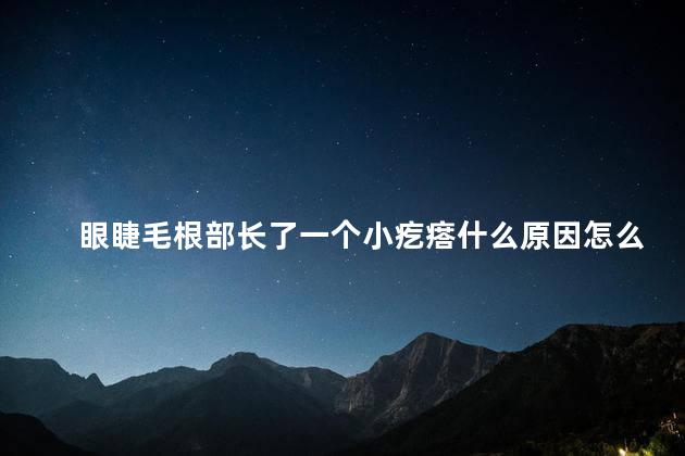 眼睫毛根部长了一个小疙瘩什么原因怎么办图片 眼睫毛根部长了一个小疙瘩什么原因怎么办图片