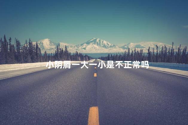 小阴脣一大一小是不正常吗