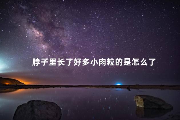 脖子里长了好多小肉粒的是怎么了