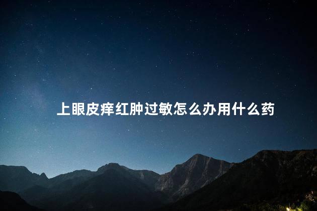 上眼皮痒红肿过敏怎么办用什么药 上眼皮痒红肿过敏怎么办用什么药