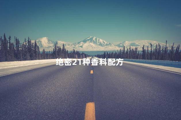 绝密21种香料配方