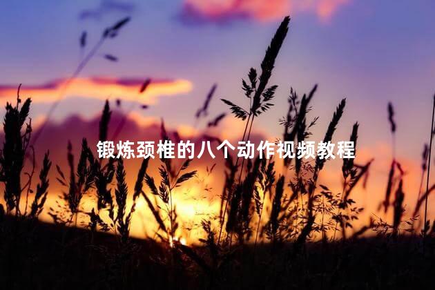 锻炼颈椎的八个动作视频教程 锻炼颈椎的八个动作视频教程