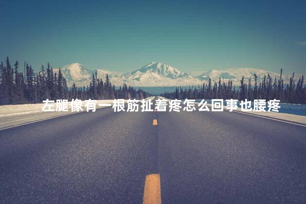 左腿像有一根筋扯着疼怎么回事也腰疼