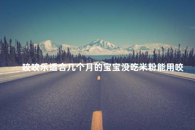 咬咬乐适合几个月的宝宝没吃米粉能用咬咬乐吗 咬咬乐适合几个月的宝宝没吃米粉能用咬咬乐吗