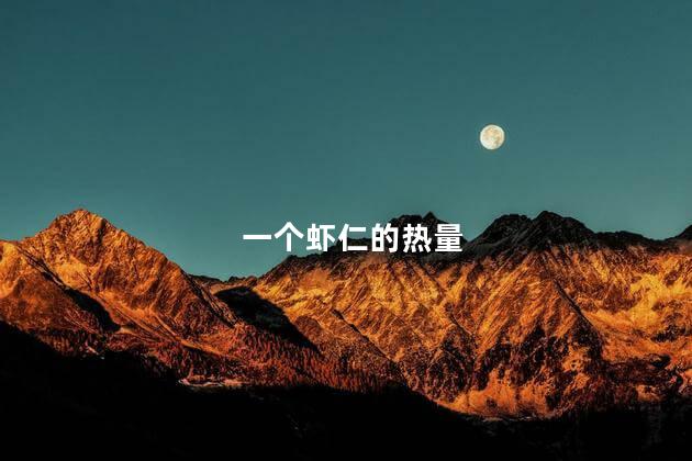 一个虾仁的热量 一个虾仁的热量