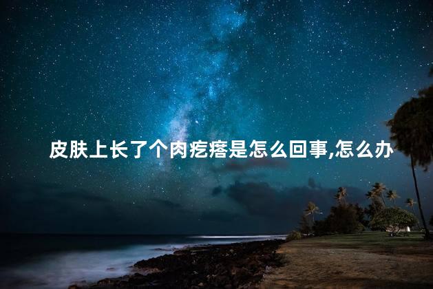 皮肤上长了个肉疙瘩是怎么回事,怎么办啊 皮肤上长了个肉疙瘩是怎么回事,怎么办啊