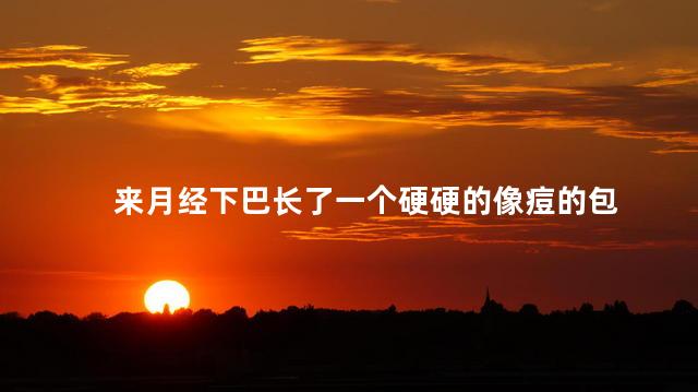 来月经下巴长了一个硬硬的像痘的包 来月经下巴长了一个硬硬的像痘的包