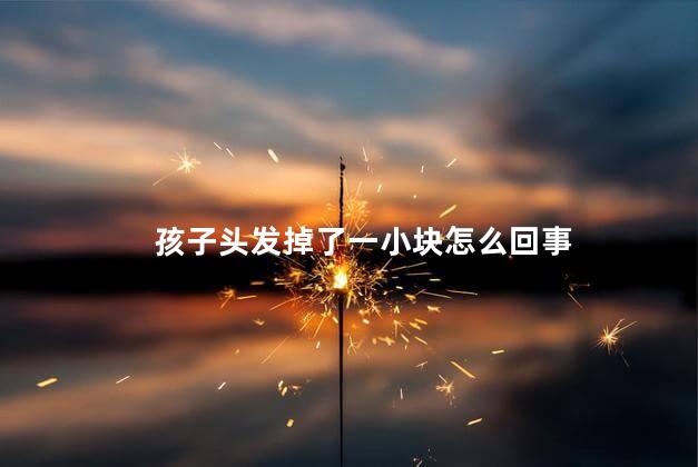 孩子头发掉了一小块怎么回事 孩子头发掉了一小块怎么回事