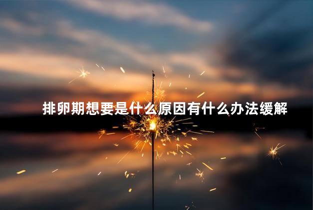 排卵期想要是什么原因有什么办法缓解