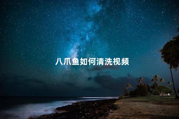 八爪鱼如何清洗视频 八爪鱼如何清洗视频