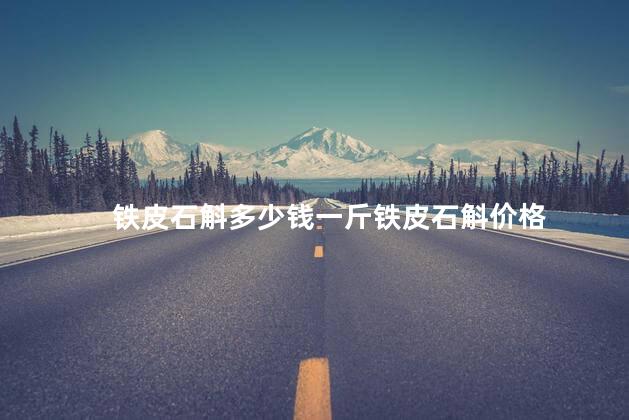 铁皮石斛多少钱一斤铁皮石斛价格 铁皮石斛多少钱一斤铁皮石斛价格