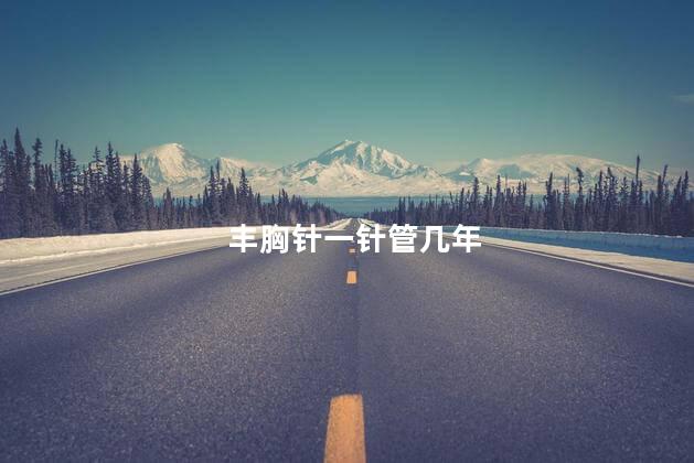 丰胸针一针管几年