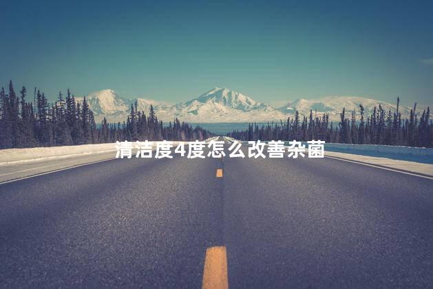 清洁度4度怎么改善杂菌