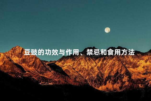 豆豉的功效与作用、禁忌和食用方法 豆豉的功效与作用、禁忌和食用方法