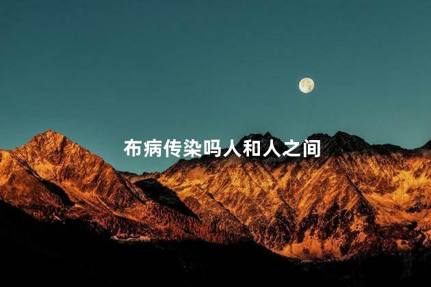 布病传染吗人和人之间 布病传染吗人和人之间
