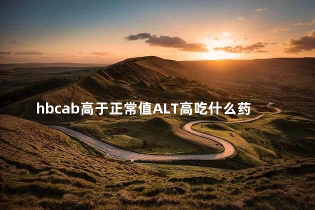 hbcab高于正常值ALT高吃什么药