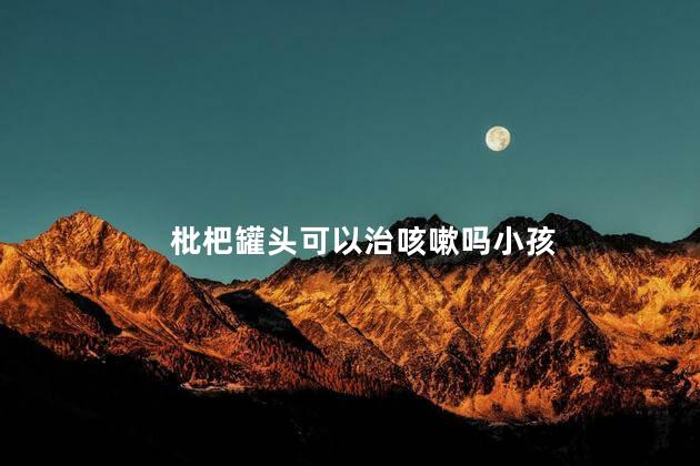 枇杷罐头可以治咳嗽吗小孩 枇杷罐头可以治咳嗽吗小孩