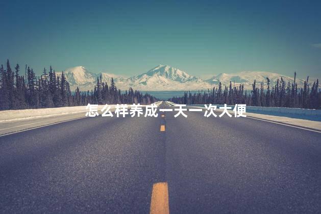 怎么样养成一天一次大便 怎么样养成一天一次大便
