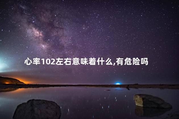 心率102左右意味着什么,有危险吗 心率102左右意味着什么,有危险吗