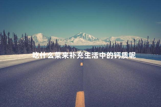 吃什么菜来补充生活中的钙质呢