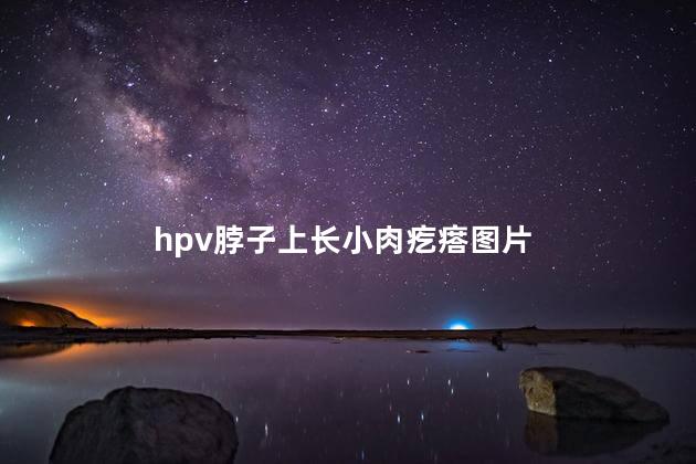 hpv脖子上长小肉疙瘩图片