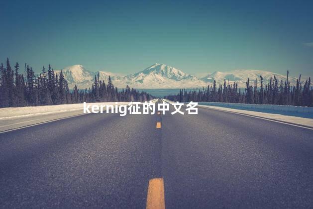 kernig征的中文名