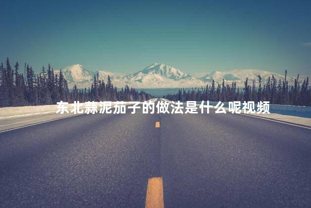 东北蒜泥茄子的做法是什么呢视频