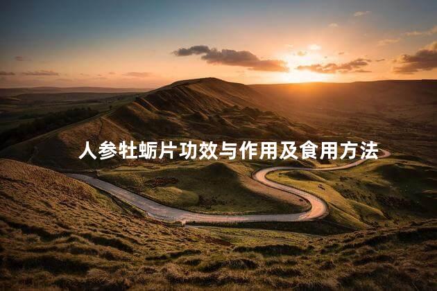 人参牡蛎片功效与作用及食用方法