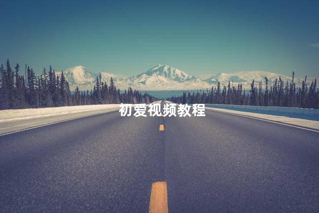 初爱视频教程