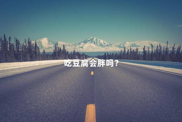吃豆腐会胖吗？