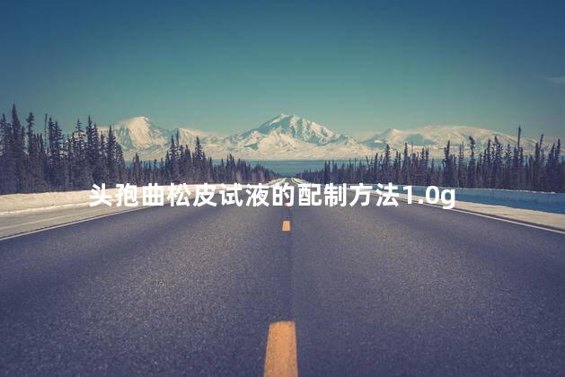 头孢曲松皮试液的配制方法1.0g