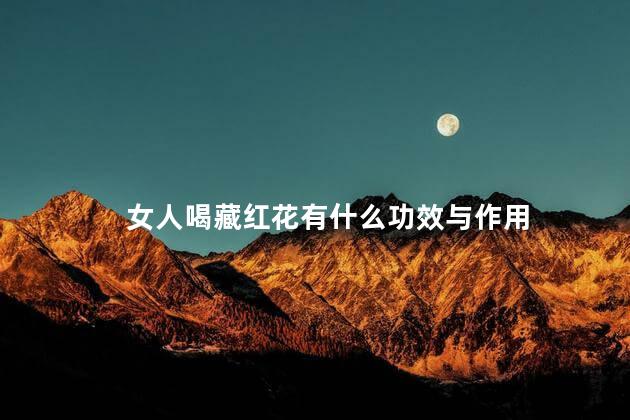 女人喝藏红花有什么功效与作用