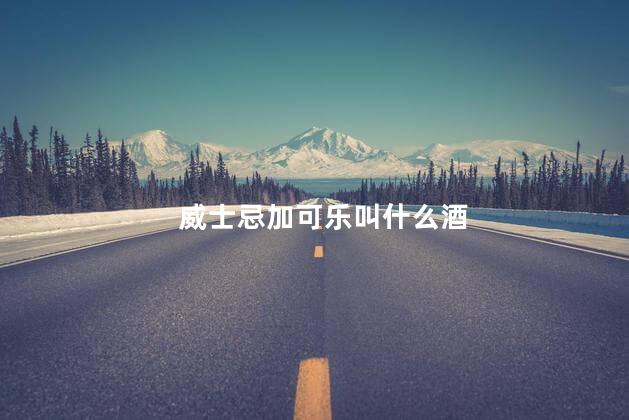 威士忌加可乐叫什么酒