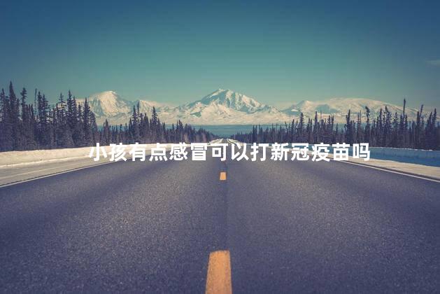 小孩有点感冒可以打新冠疫苗吗