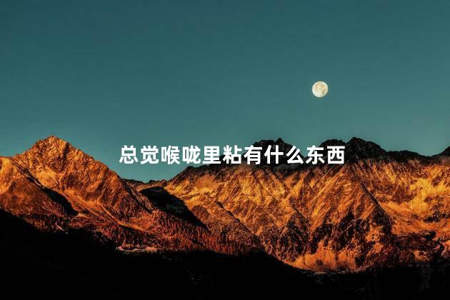 总觉喉咙里粘有什么东西