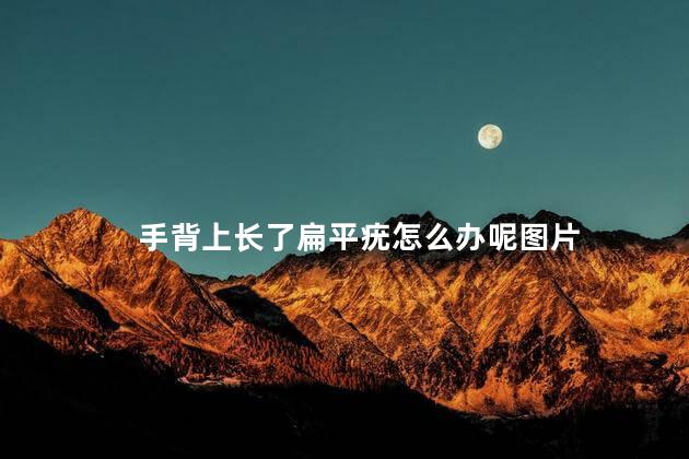 手背上长了扁平疣怎么办呢图片