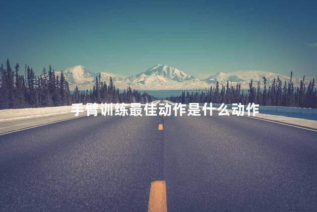 手臂训练最佳动作是什么动作