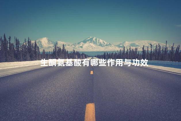 生酮氨基酸有哪些作用与功效