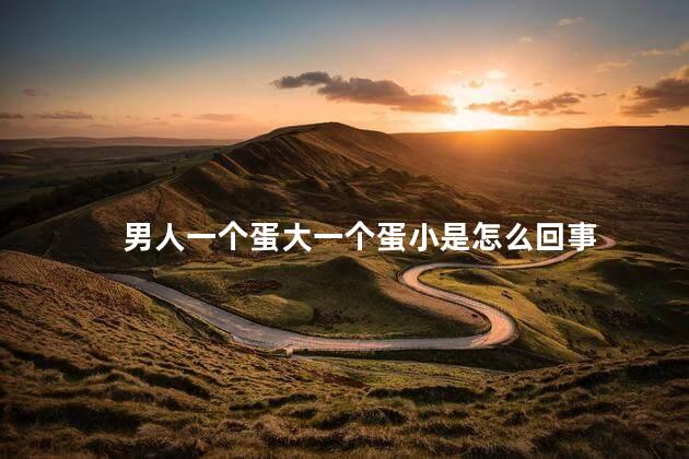 男人一个蛋大一个蛋小是怎么回事
