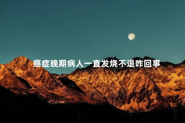 癌症晚期病人一直发烧不退咋回事