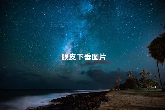眼皮下垂图片