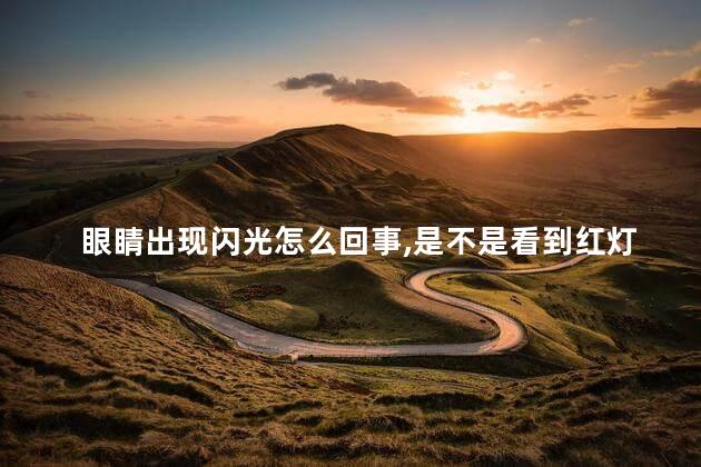 眼睛出现闪光怎么回事,是不是看到红灯移动有点困难