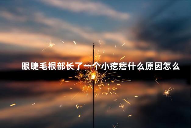 眼睫毛根部长了一个小疙瘩什么原因怎么办图片