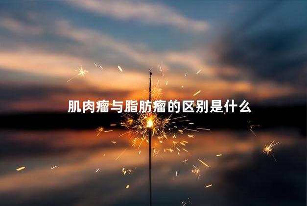 肌肉瘤与脂肪瘤的区别是什么