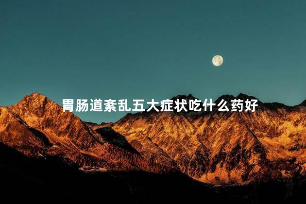 胃肠道紊乱五大症状吃什么药好