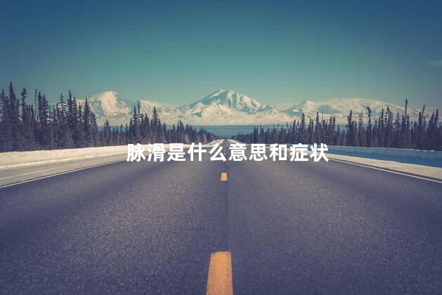 脉滑是什么意思和症状