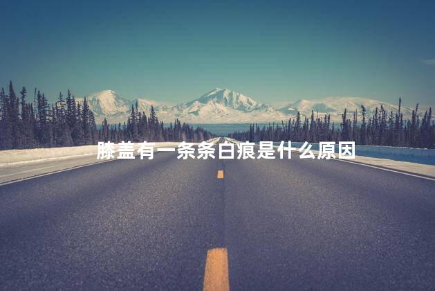 膝盖有一条条白痕是什么原因